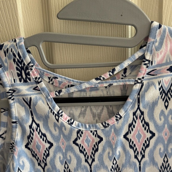 The Children's Place Pink and Blue Patterned Tank Top - Picture 3 of 3
